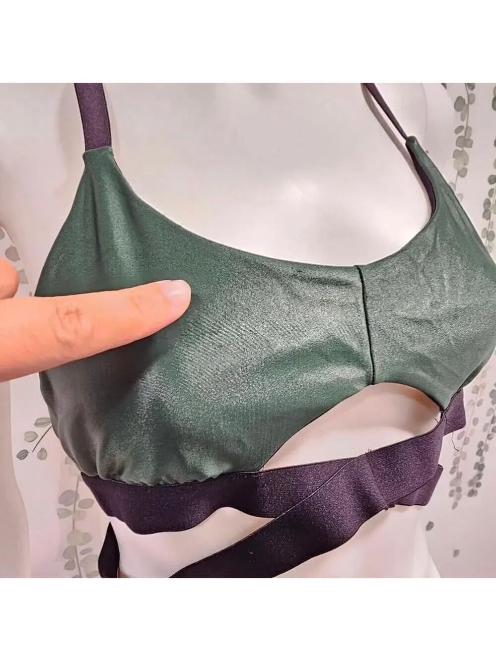 Koral Advanced Infinity Versatility Bra Sz M Green - Picture 3 of 9